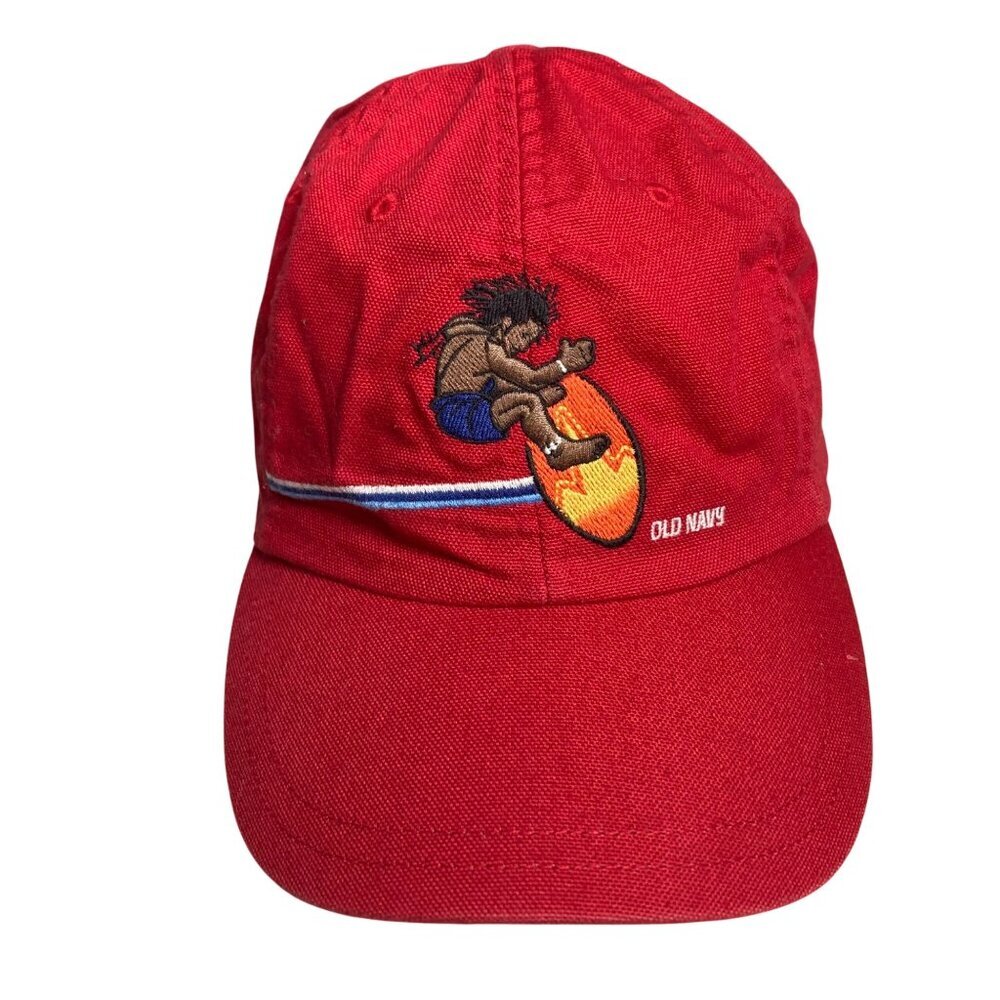 Vintage Y2K Old Navy Baseball Cap Surfer Surfboard Adjustable Strap Youth Large